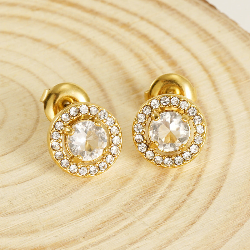 Studded Ring Earring
