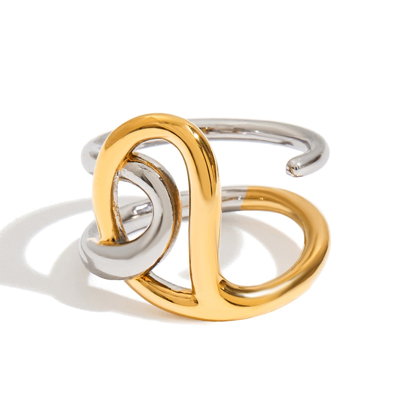 Two Toned Interwoven Ring