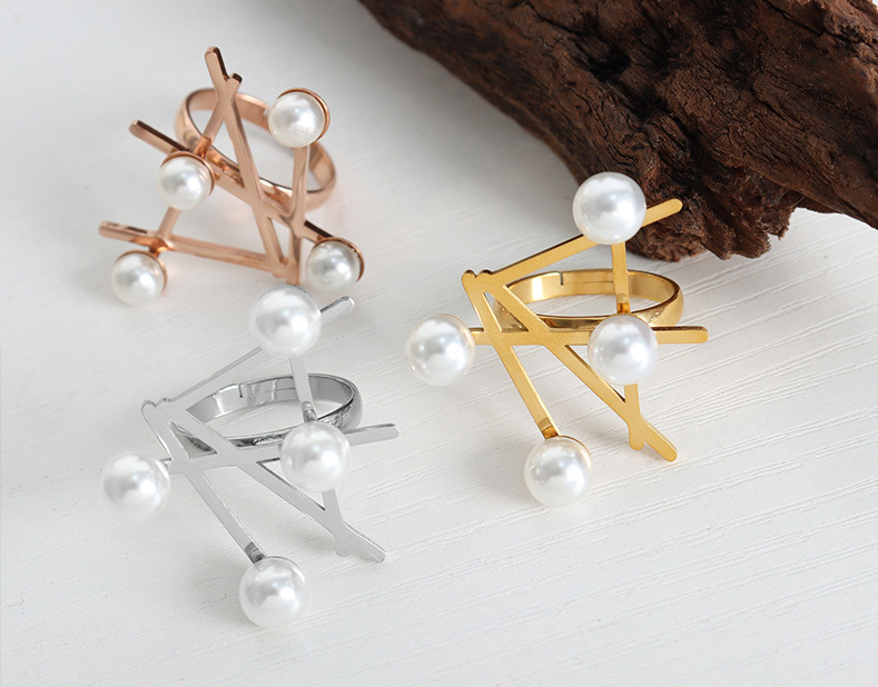 Woven Pearl Ring