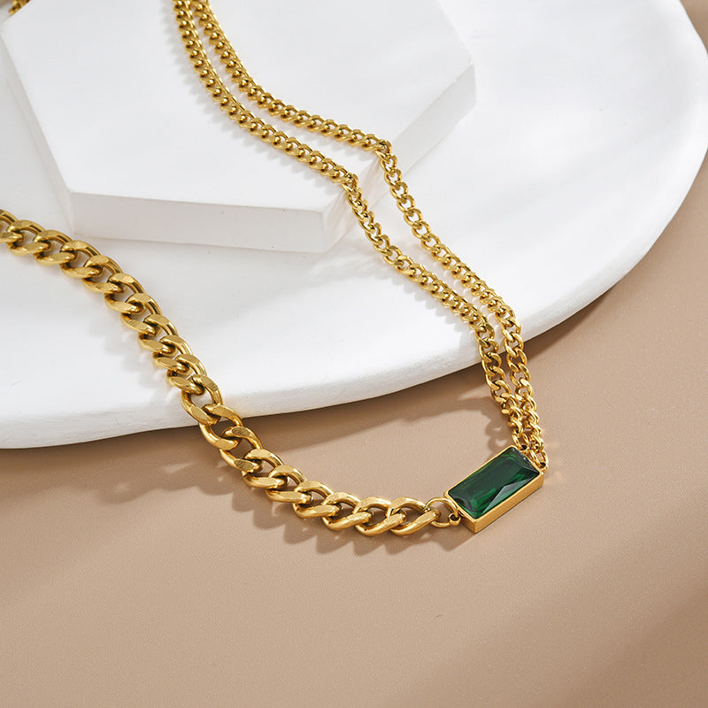 Emerald Link Necklace