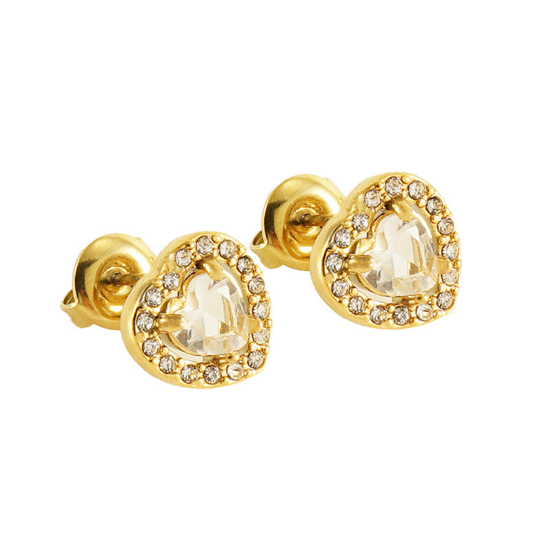 Heart Studded Earring