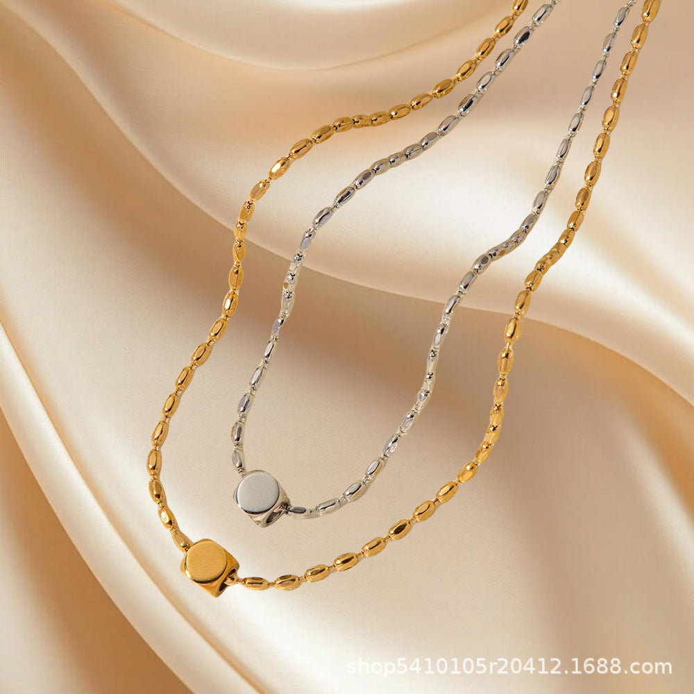 Cube Pendant Chain
