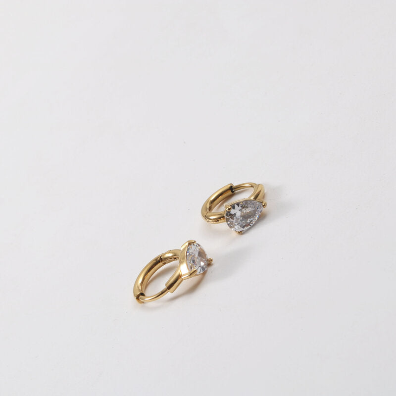 Diamond Hoop Earrings