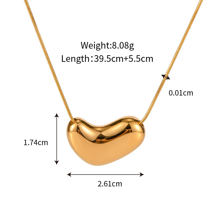 Solid Heart Necklace