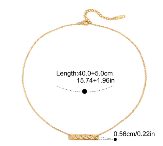 2 Layer Solid Heart Necklace
