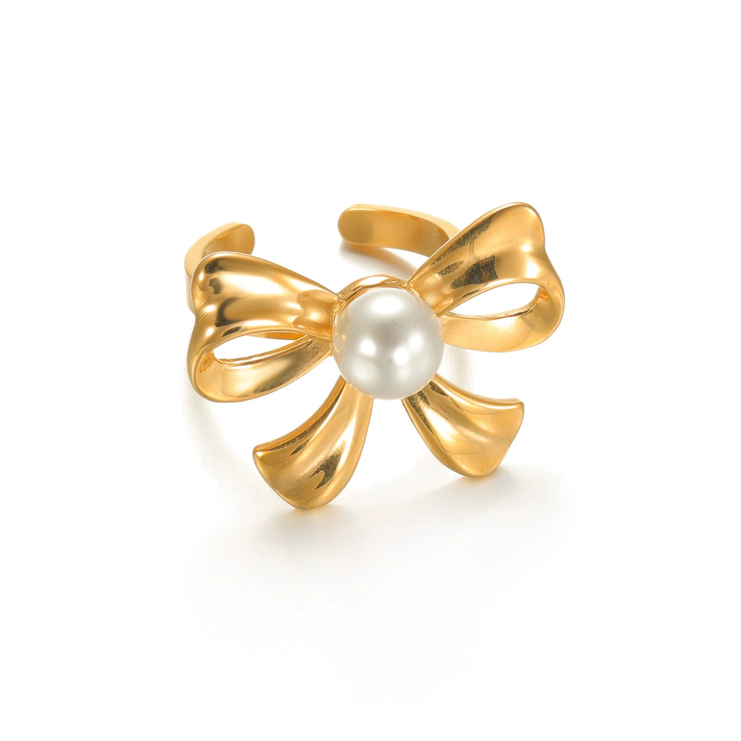 Ribbon Pearl Ring