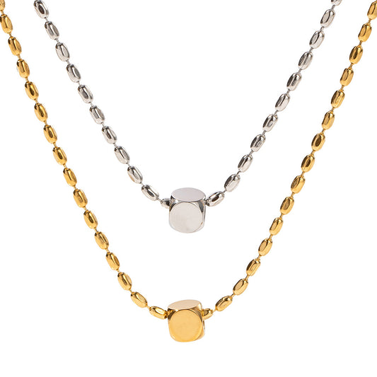 Cube Pendant Chain