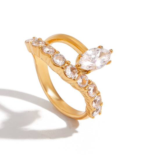 Marquise-Cut Stone  Ring