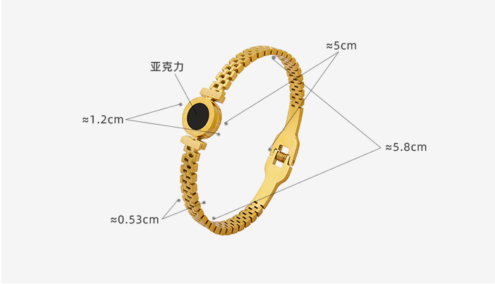 Roman Numeral Love Bracelet