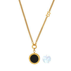 Roman Numeral Disc Necklace