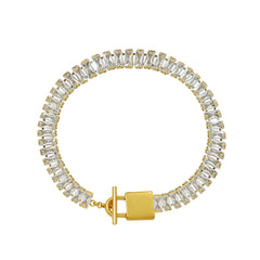 Modern Tennis Bracelet - Gold Bracelet | Waterproof & Tarnish-Free