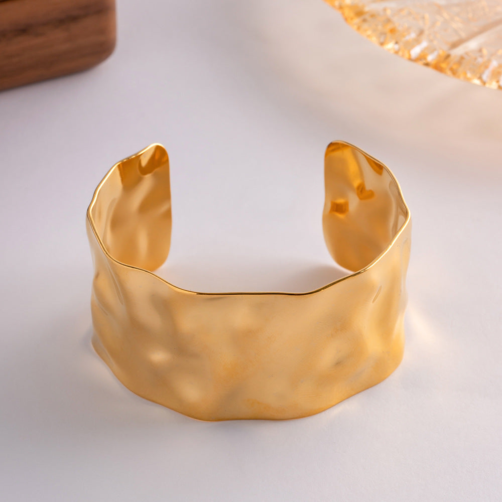 Golden Ridged Bracelet