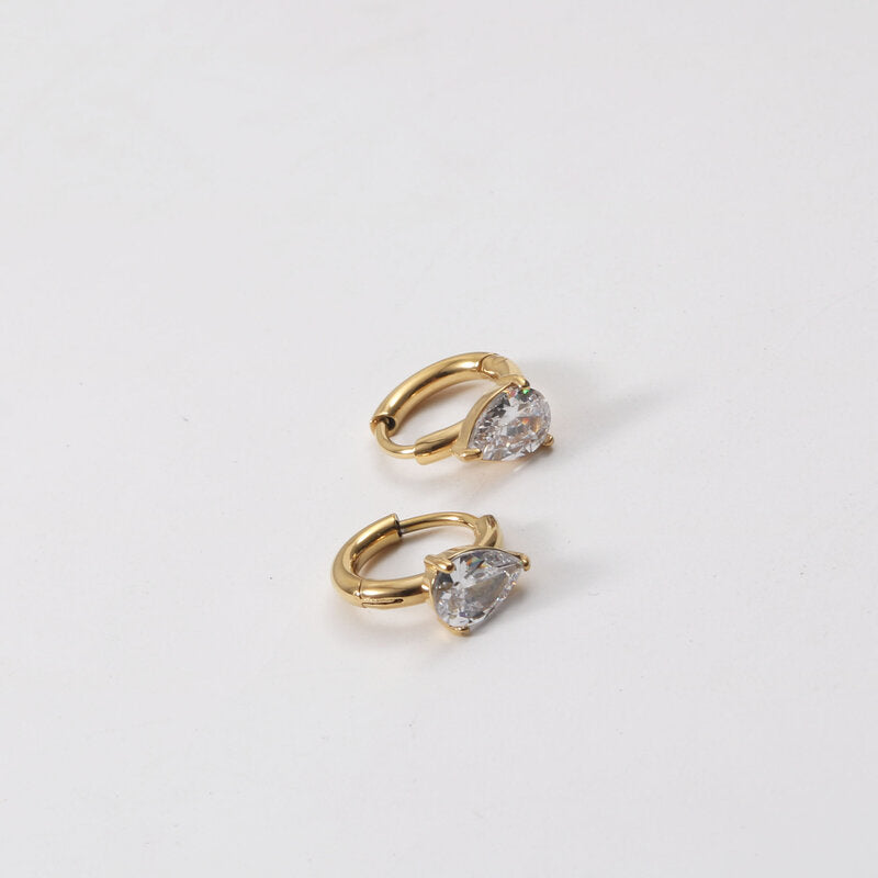 Diamond Hoop Earrings