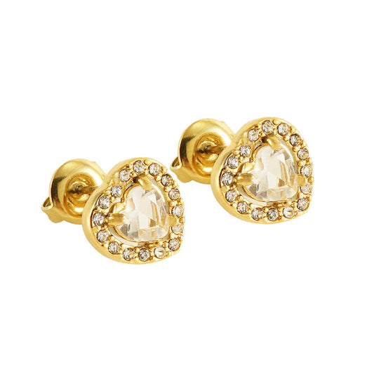 Heart Studded Earring