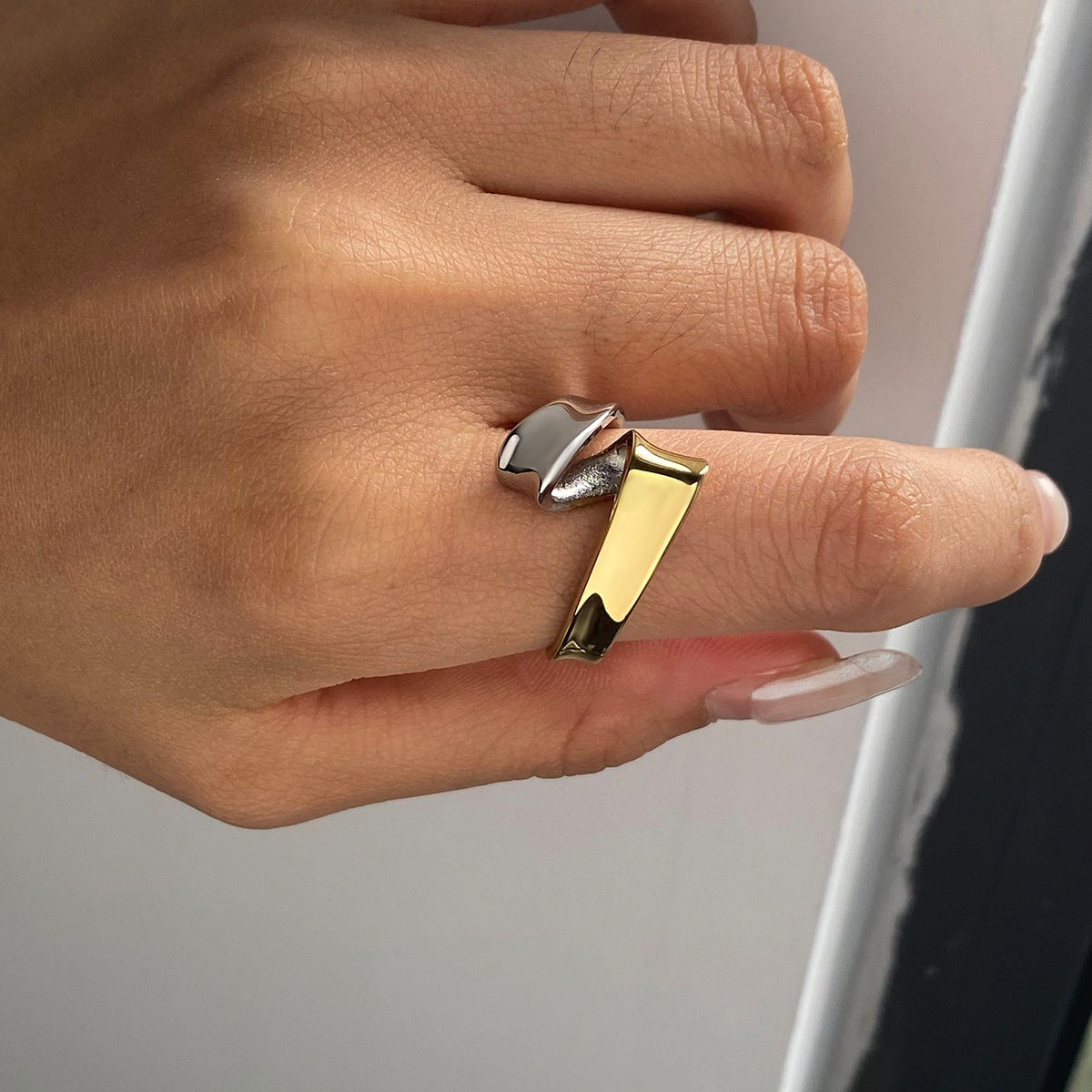 Two Toned Solid Ring