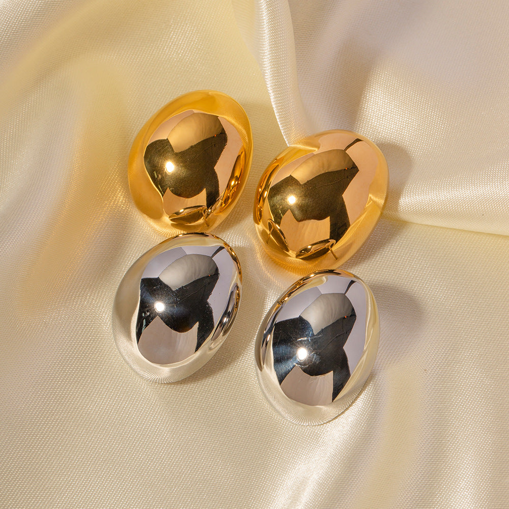 Big Button Earring