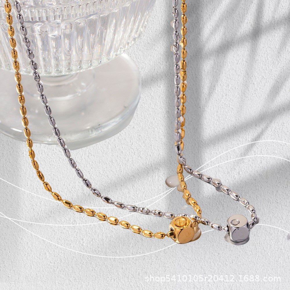Cube Pendant Chain