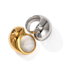 Big Button Ring