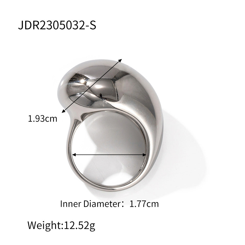 Big Button Ring