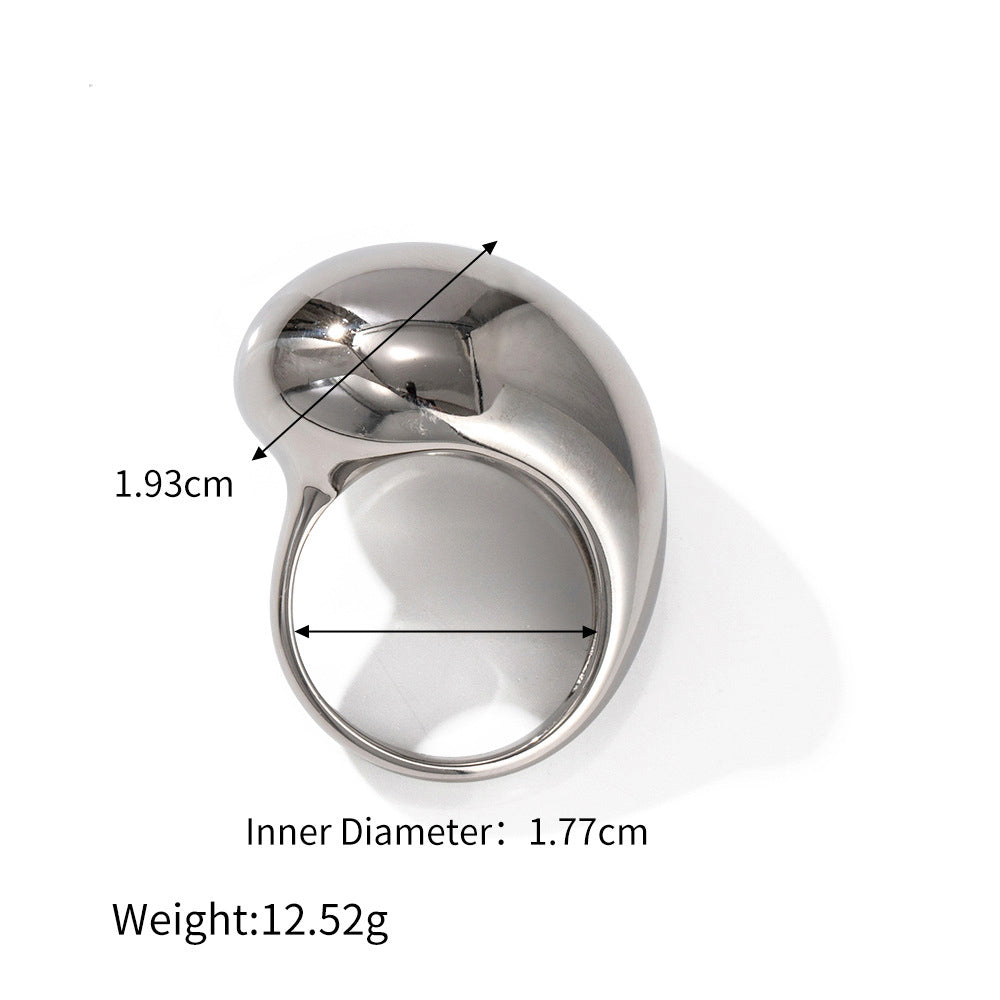 Big Button Ring
