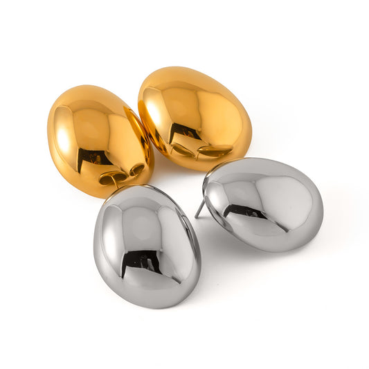Big Button Earring